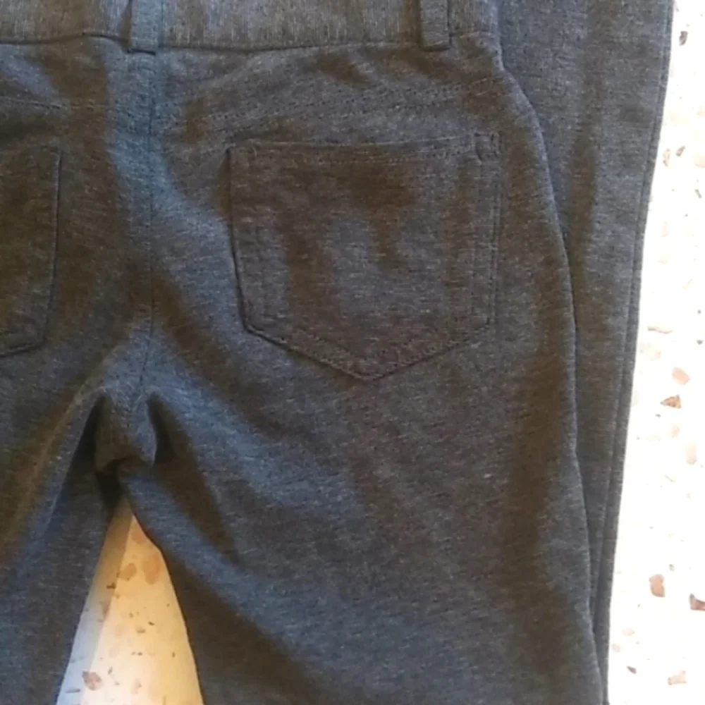 Dark Grey Heather Knit Stretch Jeans | S (6-6X)